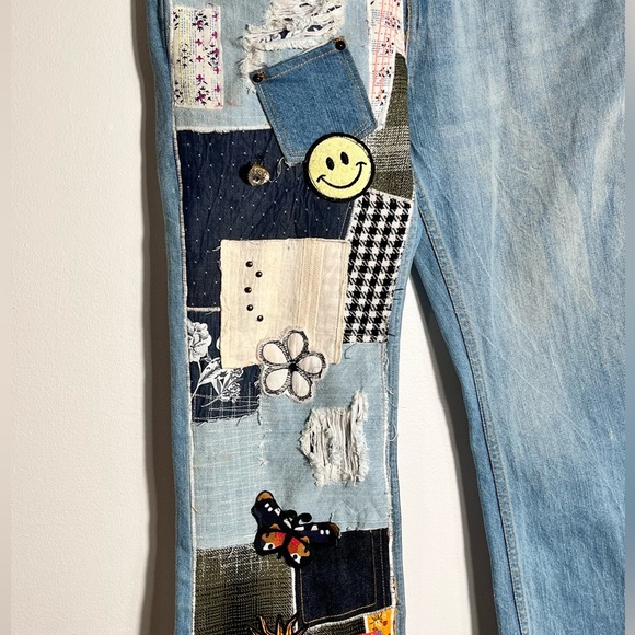 BDG URBAN OUTFITTERS PATCHWORK JEANS SIZE 27 - Picture 9 of 11